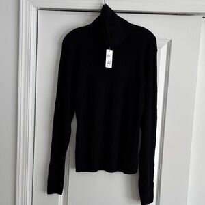 Favorite Daughter Elegant Black Turtleneck Sweater